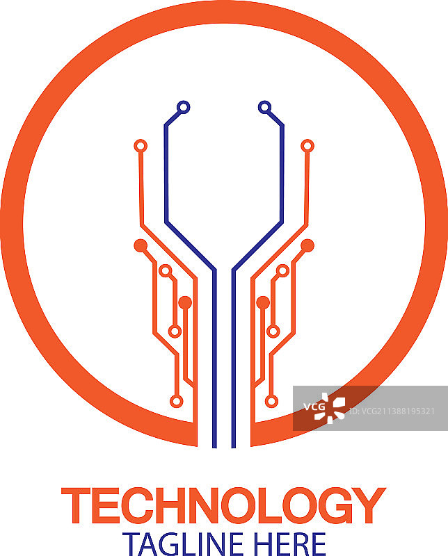 电路技术Logo模板图片素材