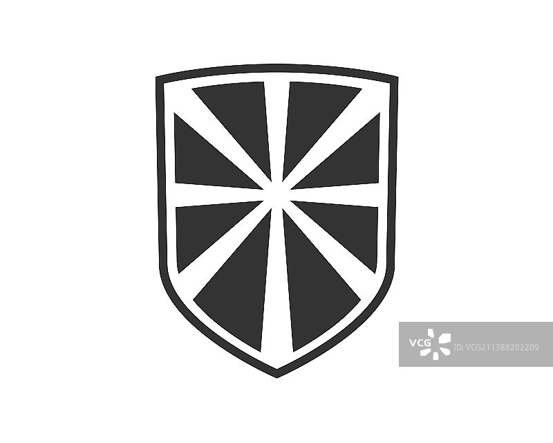 黑白盾牌Logo品质保证图样图片素材