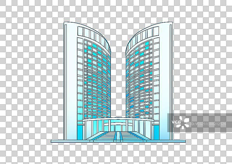 合肥政务中心双子座图片素材