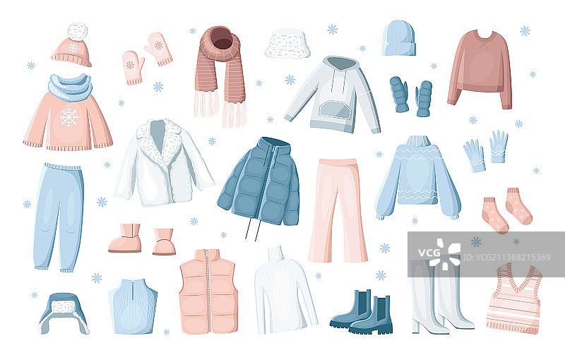 冬季服装套装图片素材