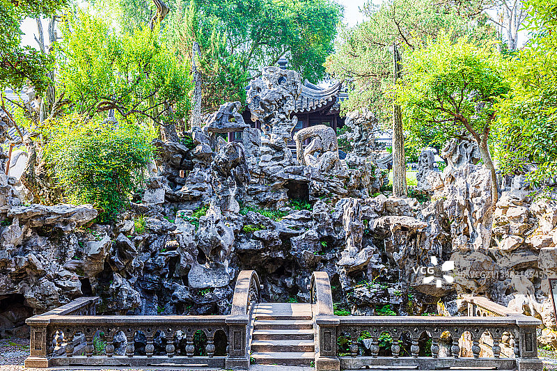 江苏苏州园林狮子林图片素材