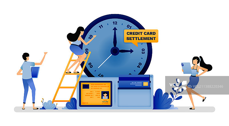 钱包里的时钟显示截止日期图片素材