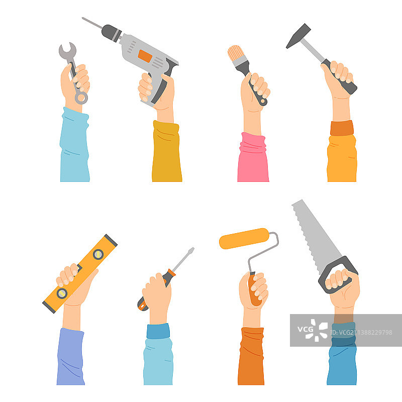 手和家务装修工具图片素材