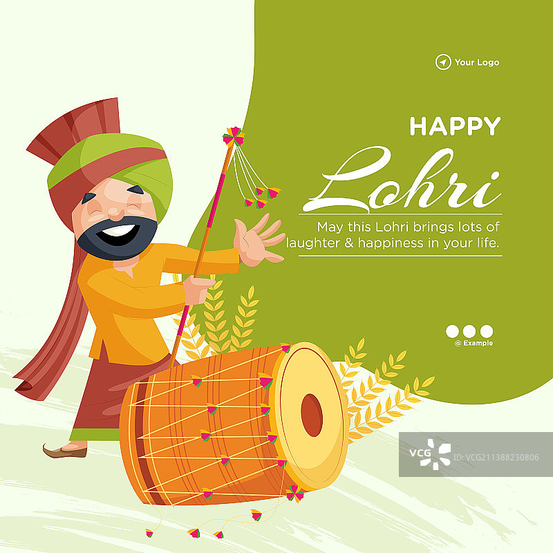 Lohri节快乐banner设计图片素材