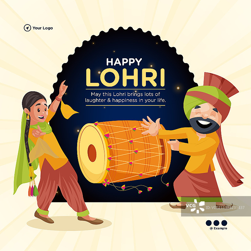Lohri节快乐banner设计图片素材