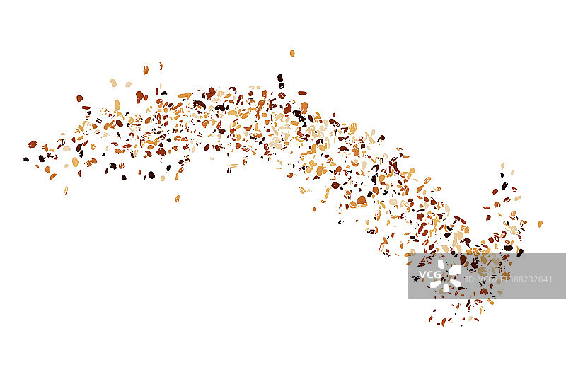 白色背景上的咖啡豆纹理图片素材