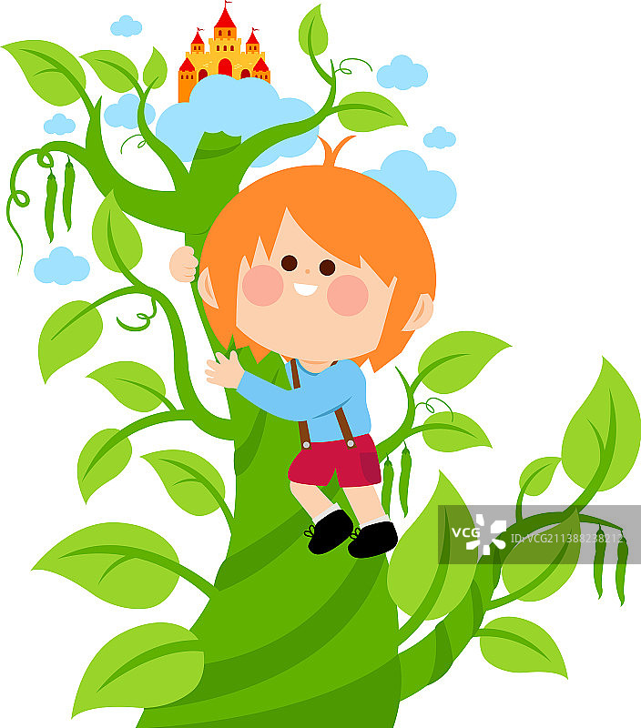 杰克爬上魔豆图片素材