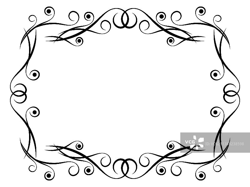 新艺术风格的装饰艺术框架图片素材