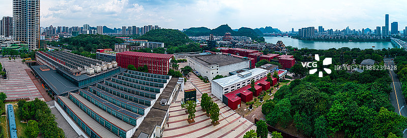 柳州工业博物馆航拍图片素材