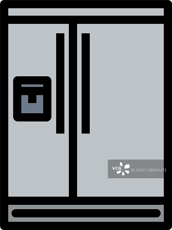 宽冰箱图标图片素材