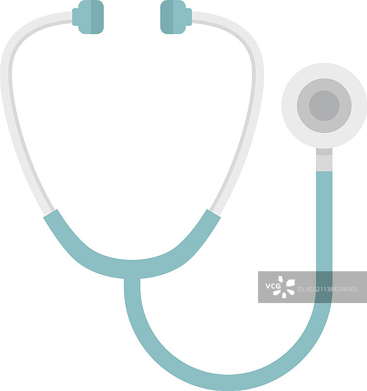 听诊器图标（扁平风格）图片素材
