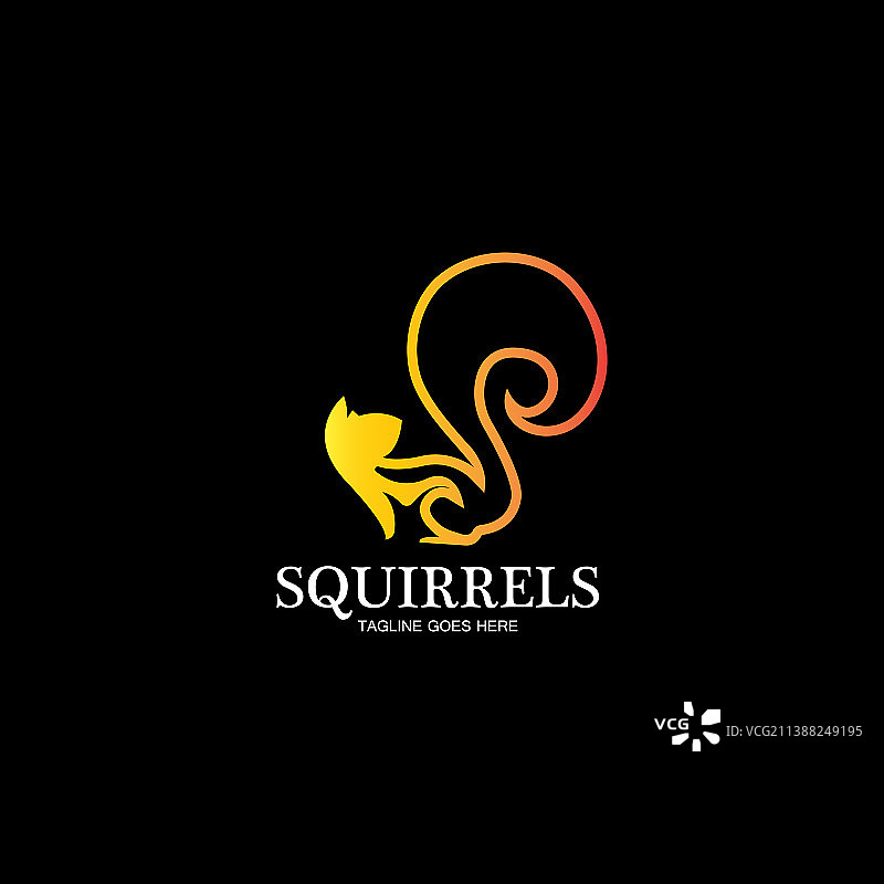 创意松鼠动物logo设计图标符号图片素材