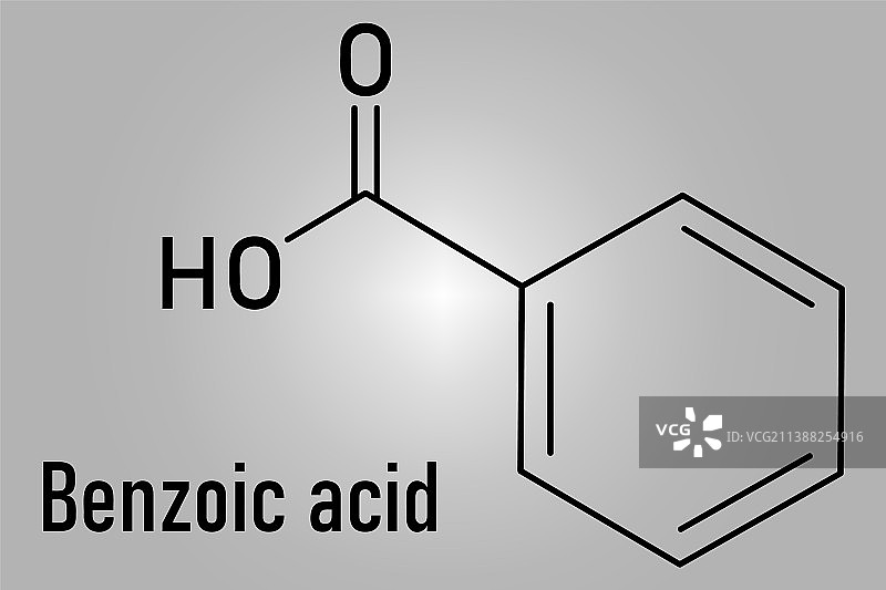苯甲酸：食品和化妆品防腐剂图片素材