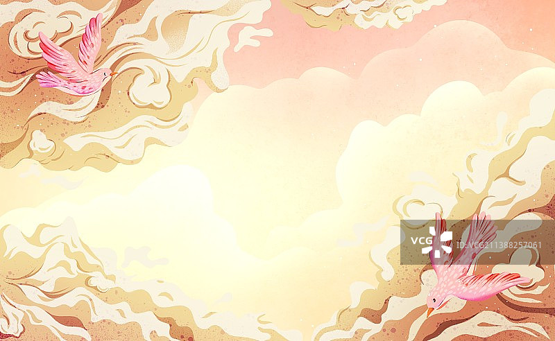 中国风插画图片素材