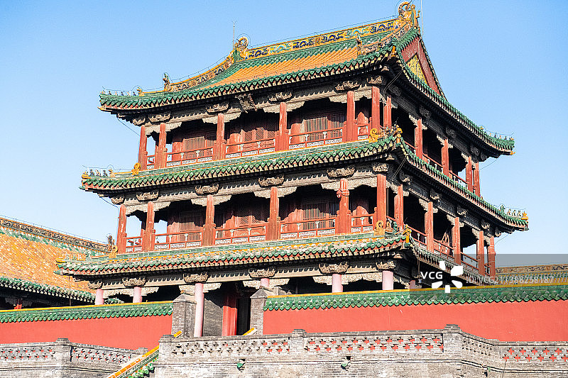 中国辽宁沈阳故宫凤凰楼图片素材