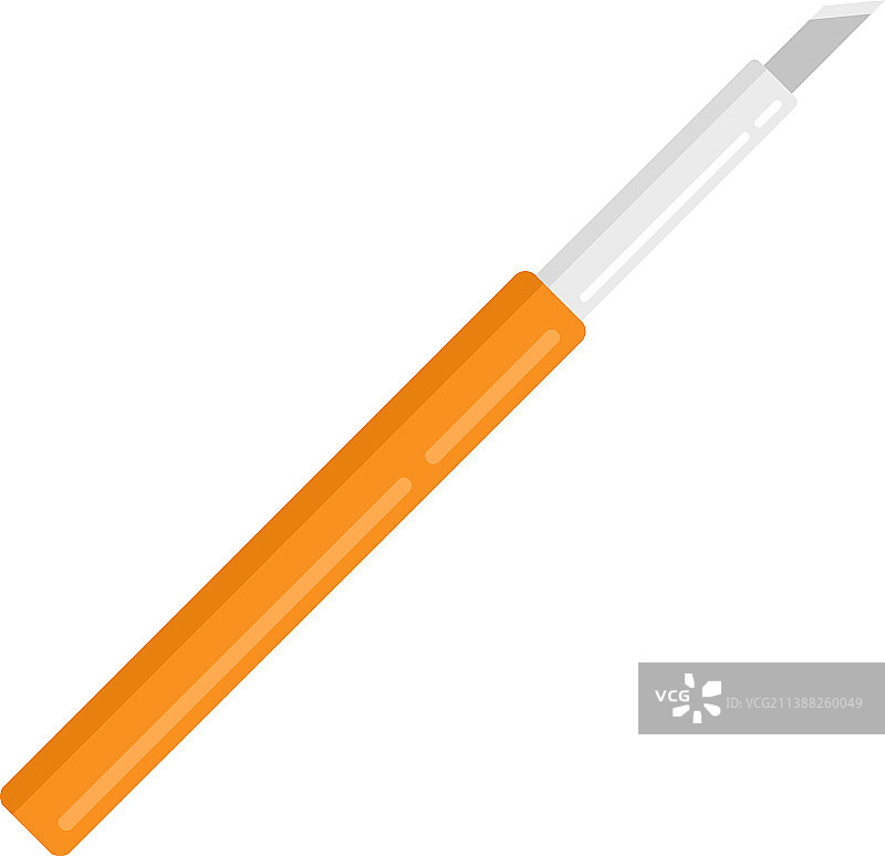 扁平风格的切割笔图标图片素材