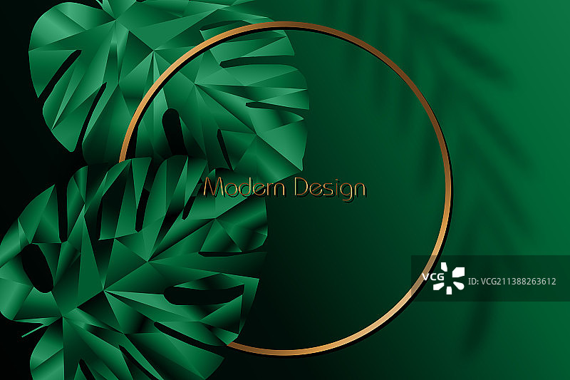 深绿色异域风情banner封面设计图片素材