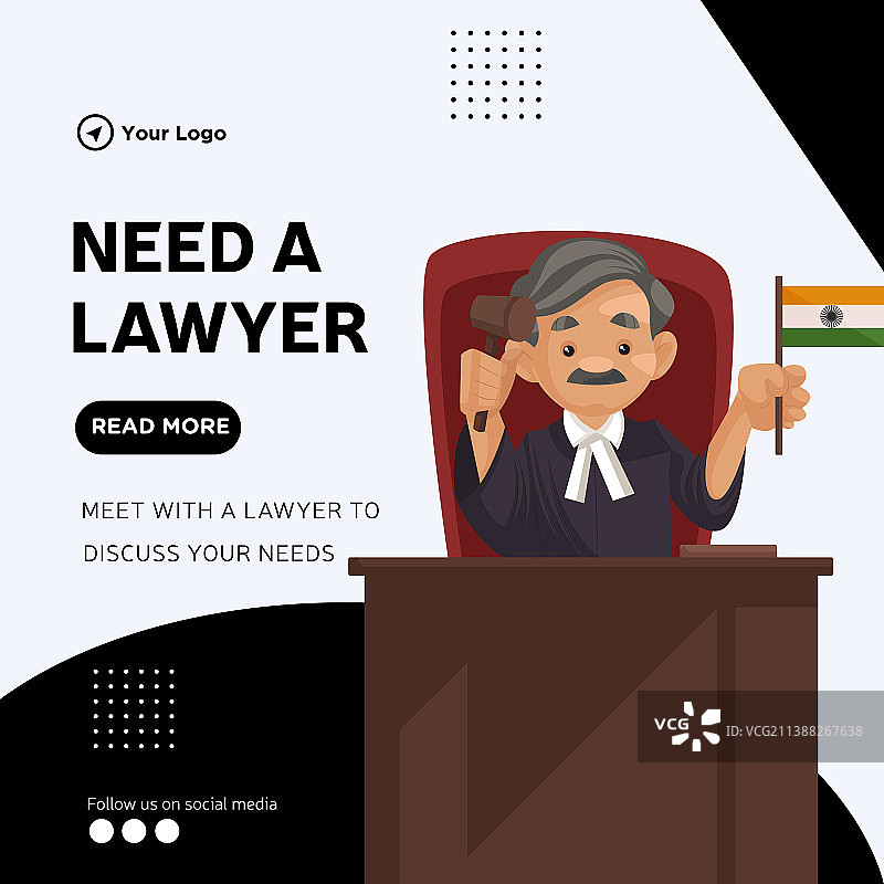 男性法官banner设计图片素材