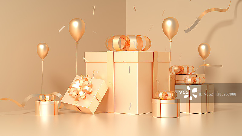 3D展台购物场景图片素材