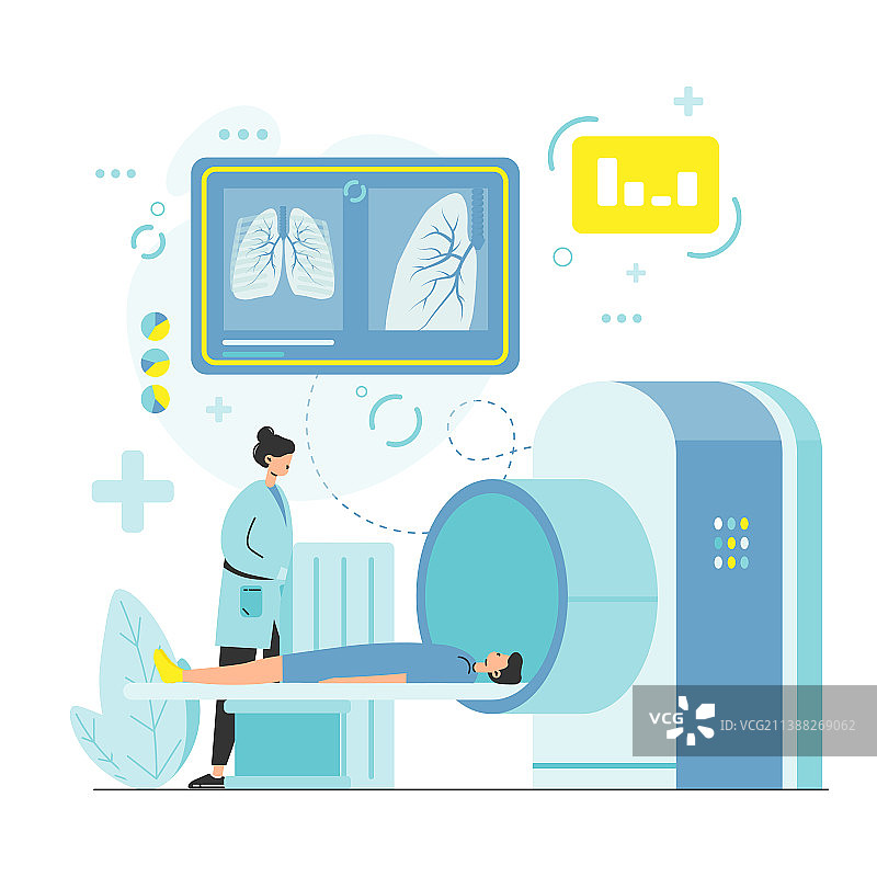 胸部X光CT扫描图片素材