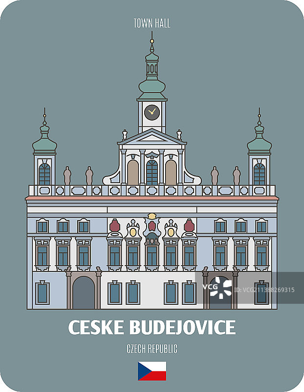 捷克布杰约维采市政厅图片素材