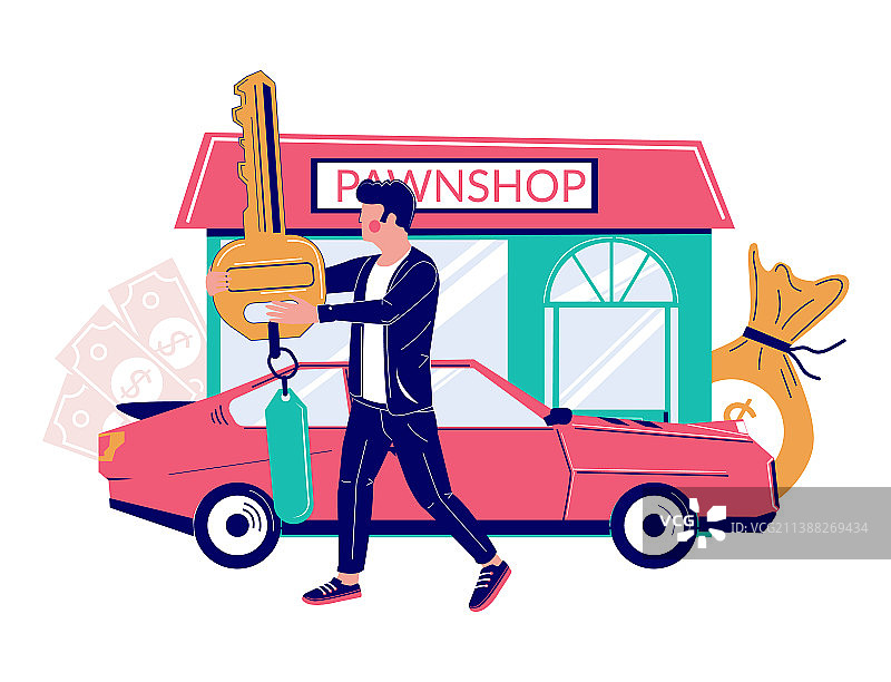 汽车典当行服务图片素材