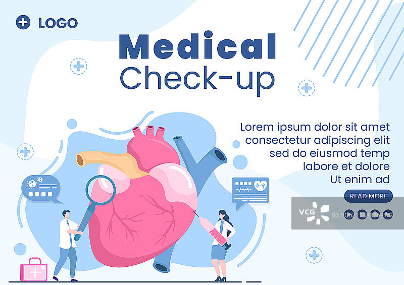 医疗保健宣传册模板图片素材