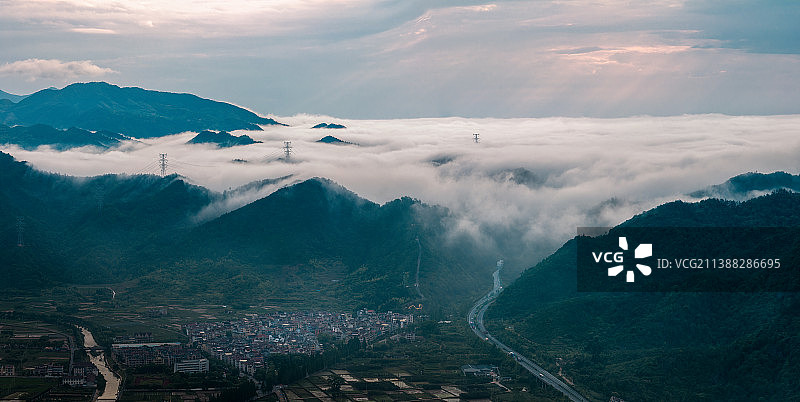 东白山云海图片素材