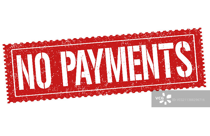 禁止支付复古橡胶图章图片素材