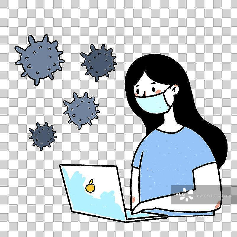 戴好口罩图片素材