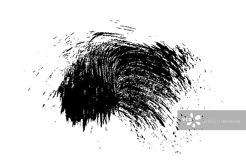 白色背景上的黑色笔触图片素材