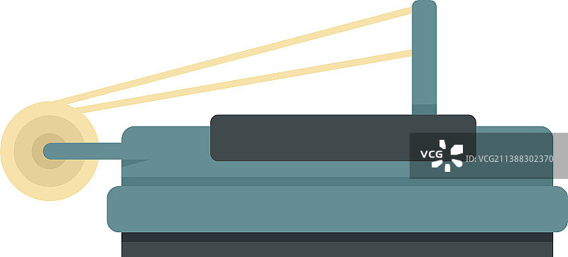 纺织品生产扁平图标图片素材