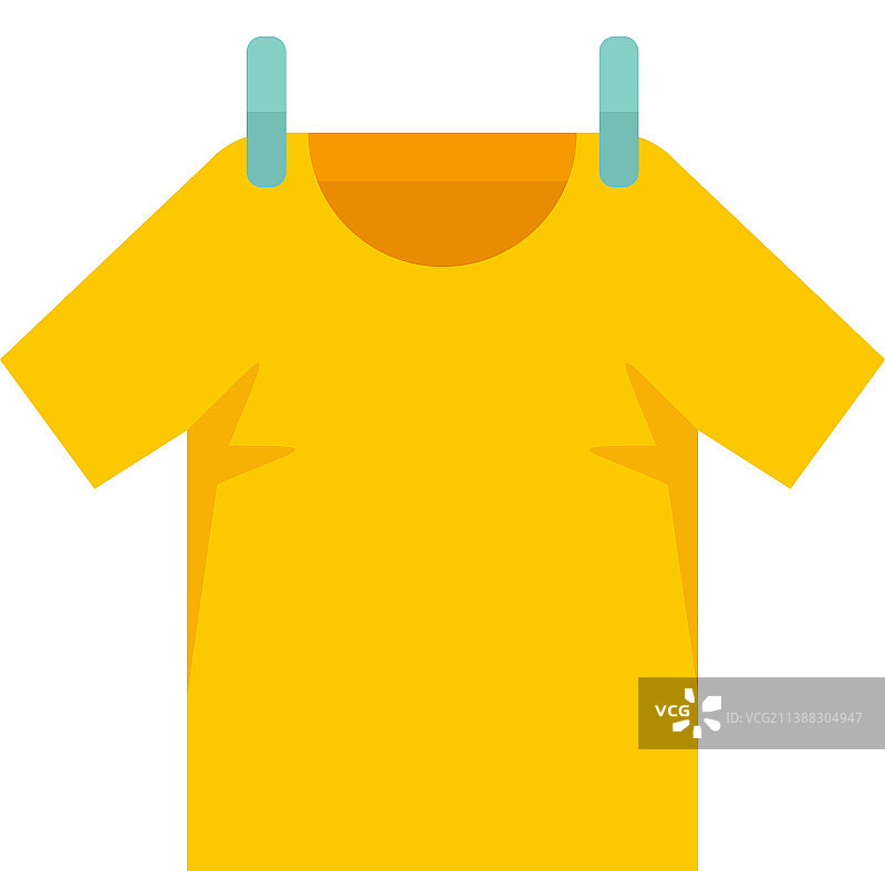 烘干机T恤扁平图标图片素材