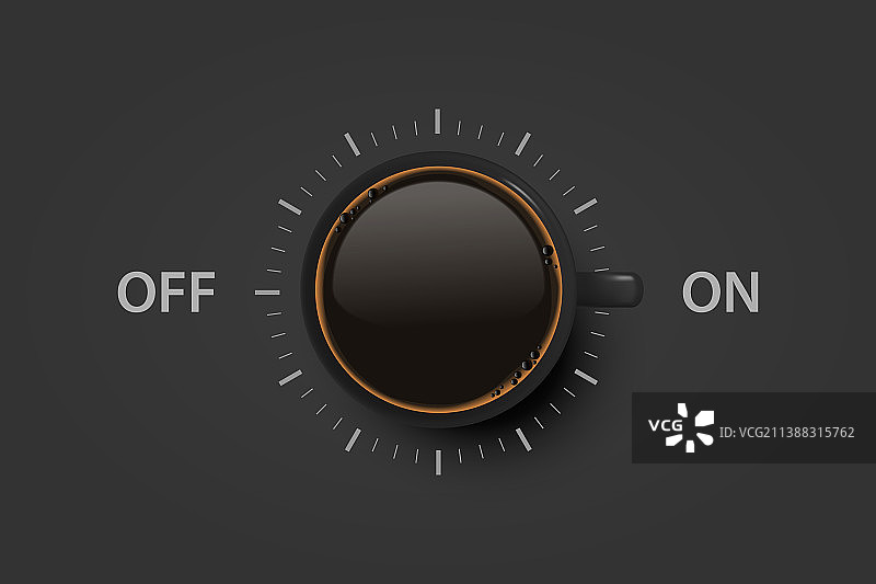 3D真实咖啡开关图片素材