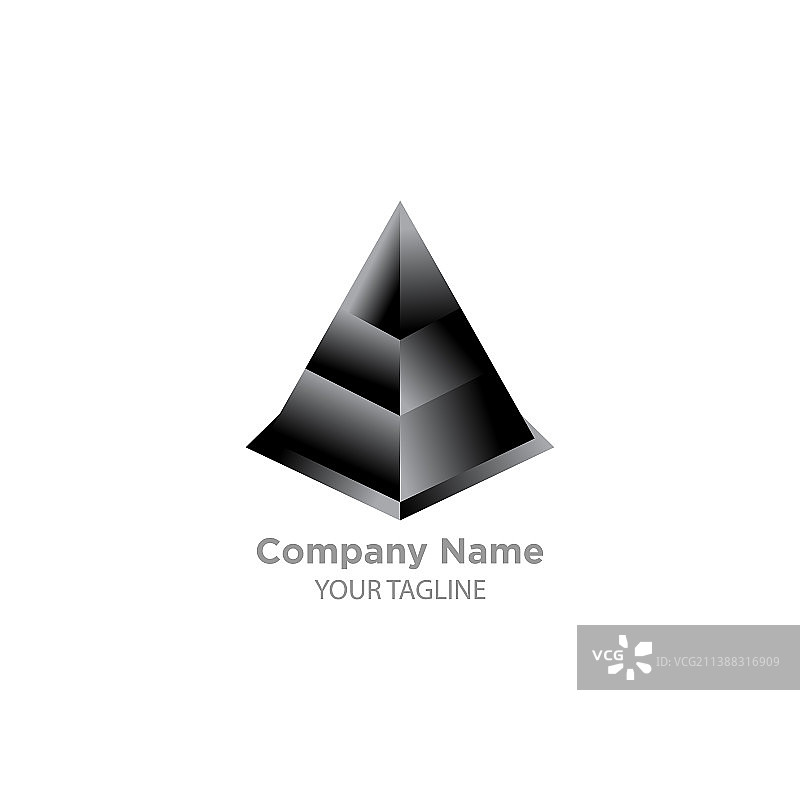 棱镜标志设计三角形金字塔抽象图片素材