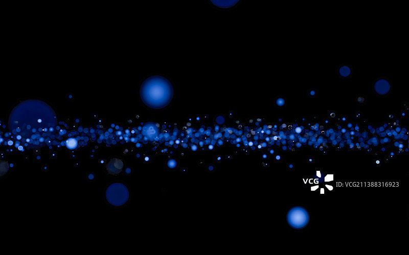 蓝色发光粒子抽象宇宙星尘颗粒图片素材