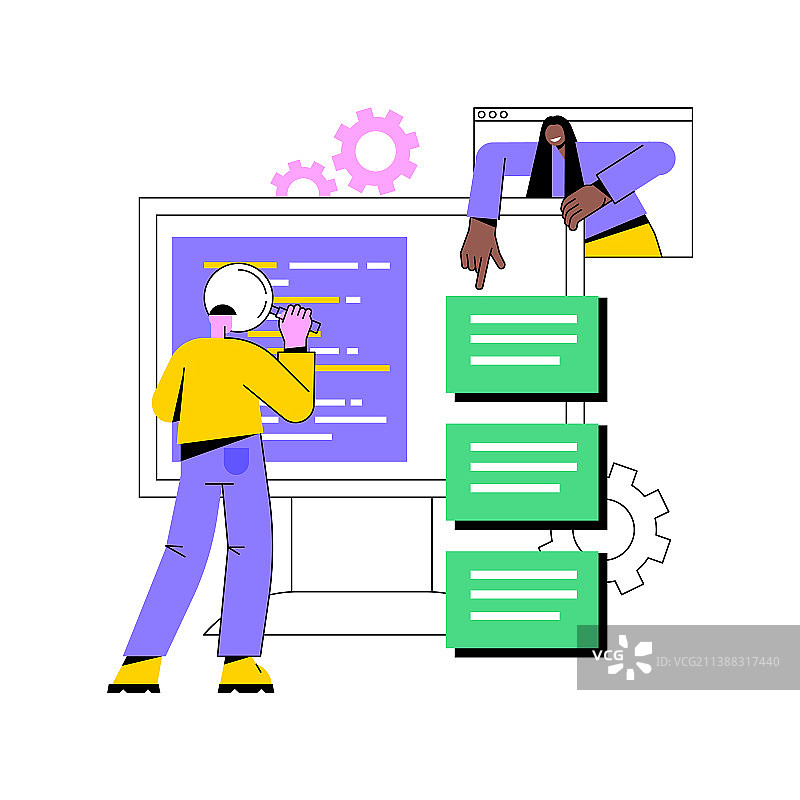 软件需求描述抽象概念图片素材