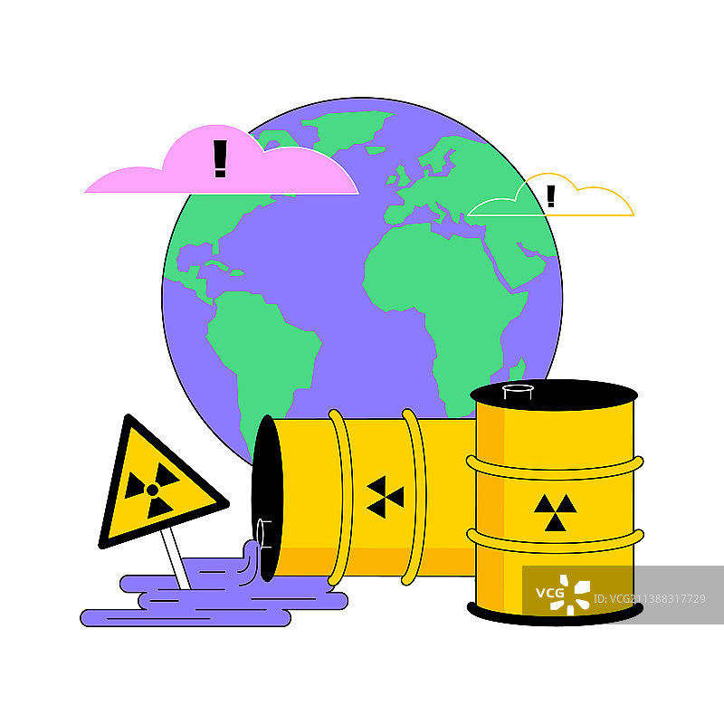 放射性污染 抽象概念图片素材