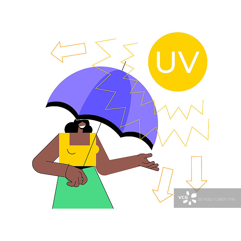 紫外线辐射抽象概念图片素材