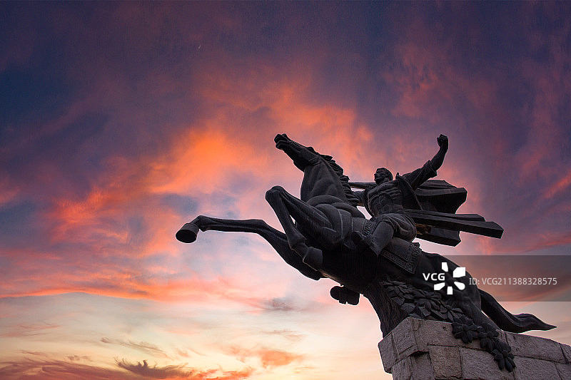 包头市地标——西口雄风图片素材
