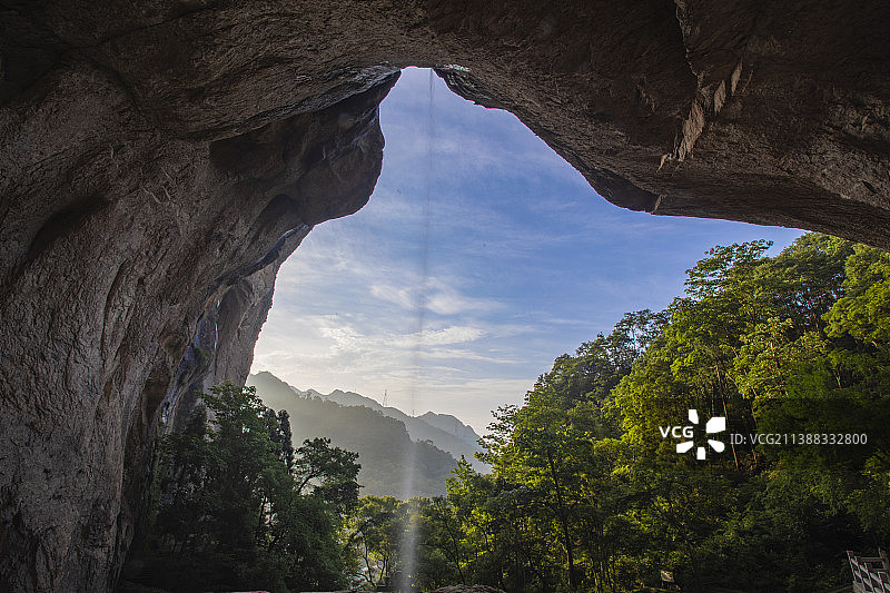 浙江温州雁荡山景区航拍图片素材