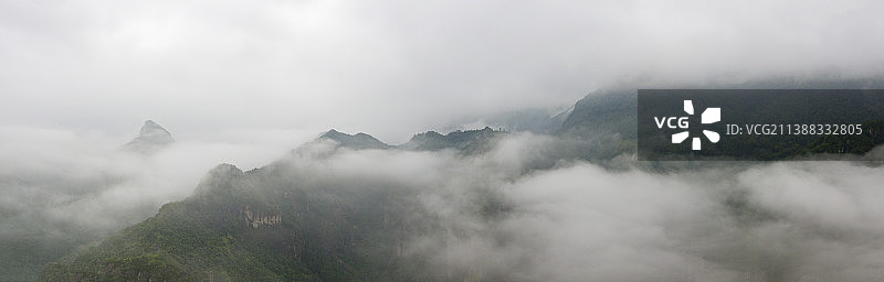 浙江温州雁荡山景区航拍图片素材