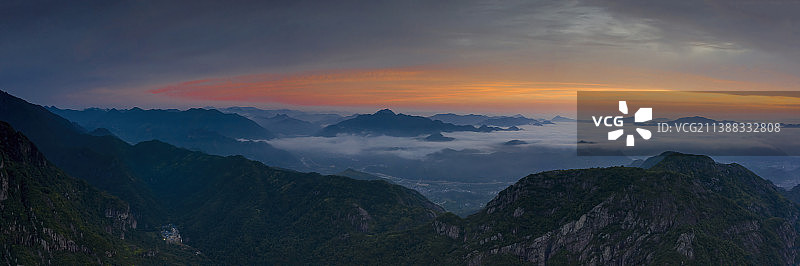 浙江温州雁荡山景区航拍图片素材