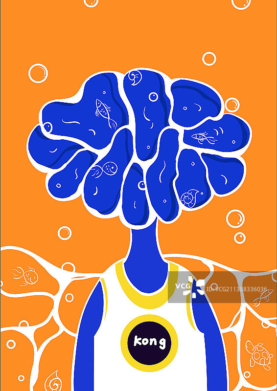 脑袋进水图片素材