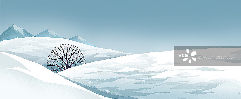 冬天的雪地背景图片素材