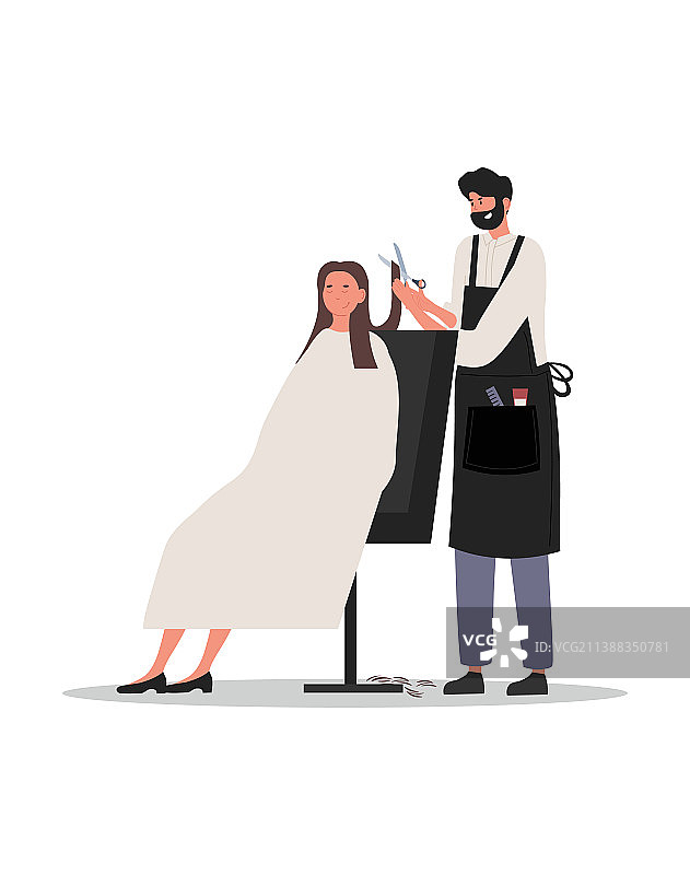 发型师职业概念图片素材