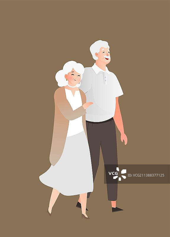 老年情侣图片素材