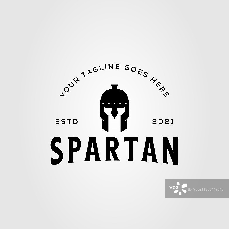 斯巴达头盔标志设计图片素材
