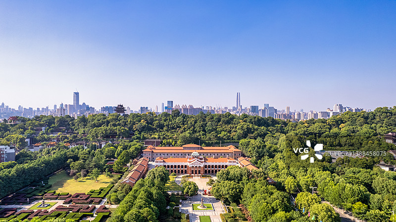 武汉辛亥革命武昌起义纪念馆航拍图片素材