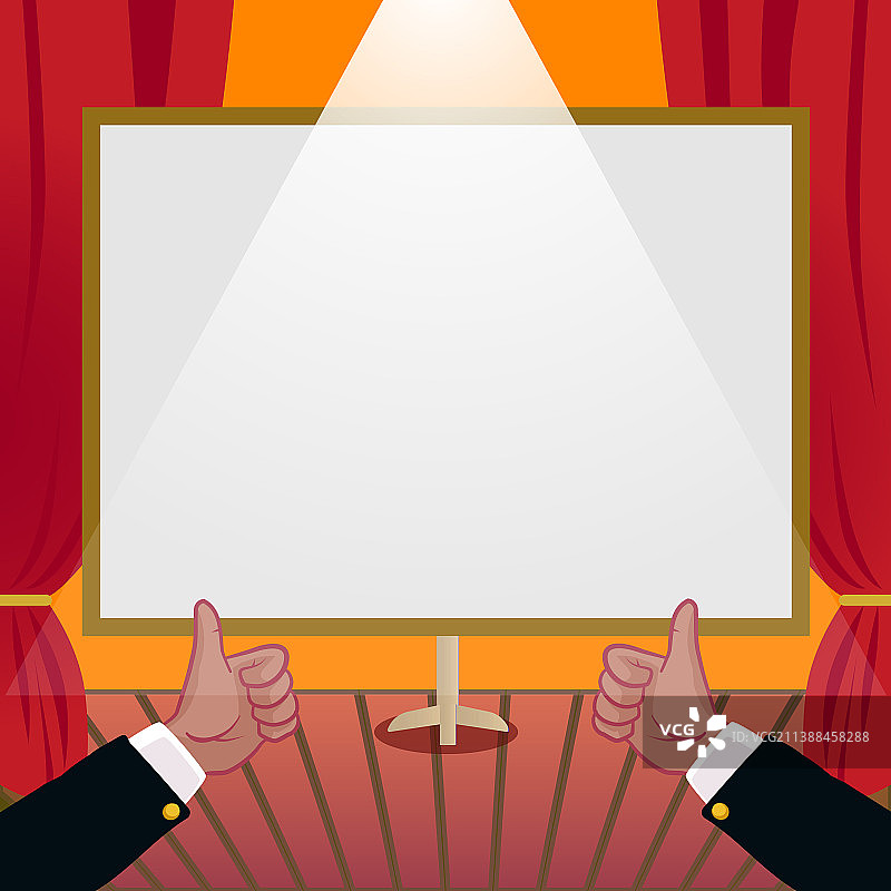 竖起大拇指展示新想法的手图片素材